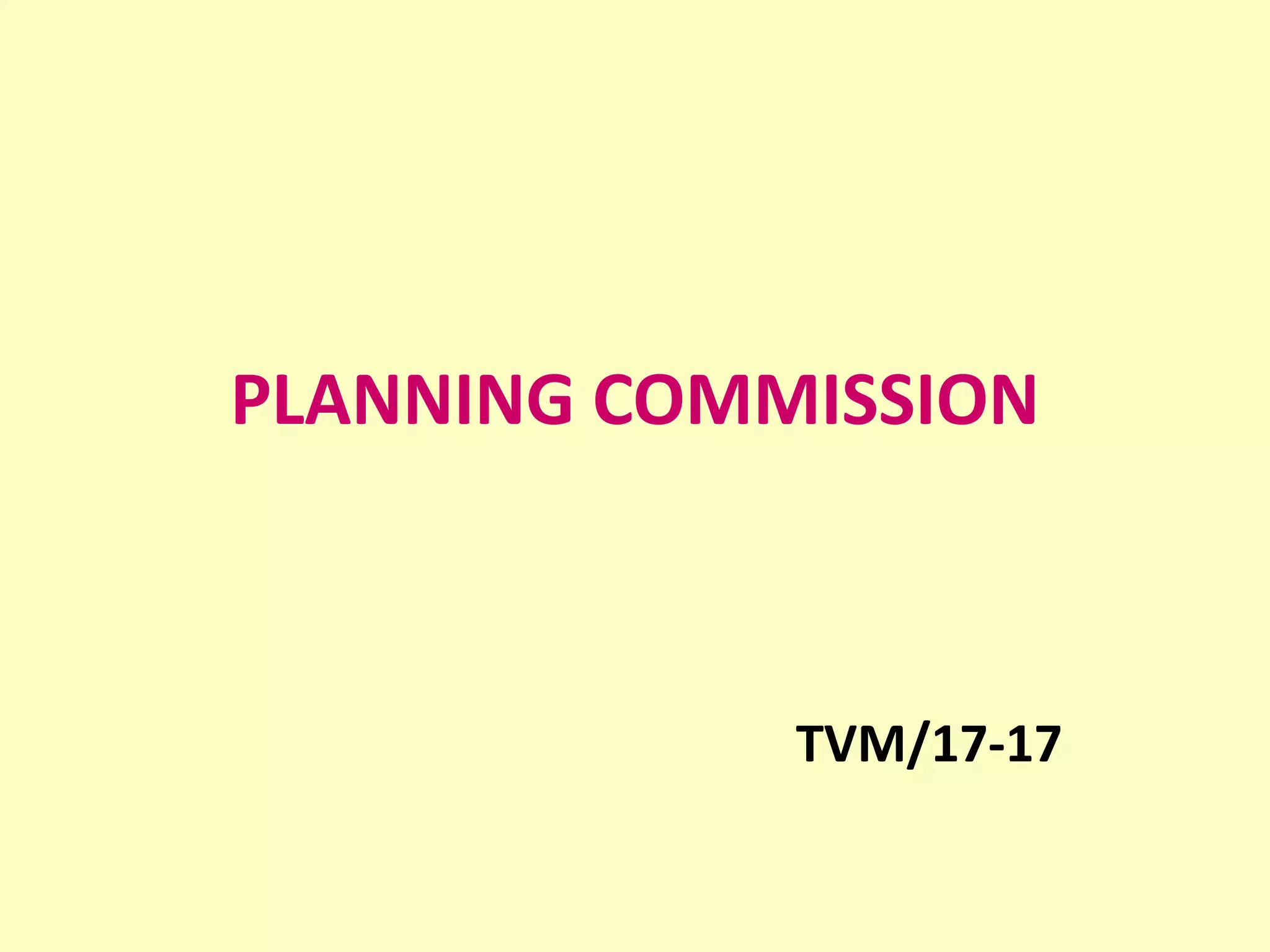 Planning Commission All Plans