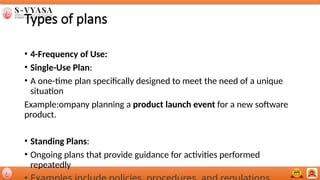 planning -Introduction to planning -Functions of management | PPTX