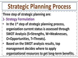 Strategy Formulation
 