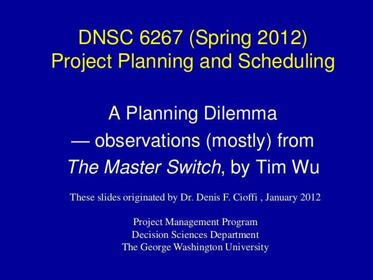 Planning dilemma tms