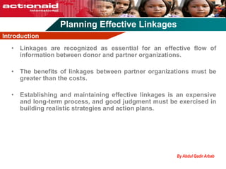 Planning Effective Linkages Pdf