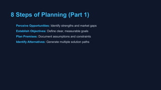Planning Essentials SLIDES ON PLANNING TYPES | PPTX