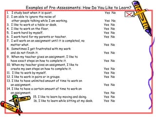 Planning for assessment | PPTX