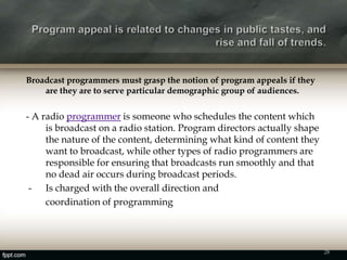 Planning for broadcast | PPTX