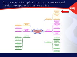 Increase in tropical cyclone mean and peak precipitation intensities 