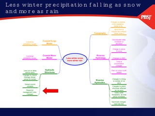 Less winter precipitation falling as snow and more as rain  