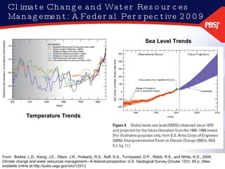 Climate Change and Water Resources Management: A Federal Perspective 2009 From:  Brekke, L.D., Kiang, J.E., Olsen, J.R., Pulwarty, R.S., Raff, D.A., Turnipseed, D.P., Webb, R.S., and White, K.D., 2009, Climate change and water resources management—A federal perspective: U.S. Geological Survey Circular 1331, 65 p. (Also available online at http://pubs.usgs.gov/circ/1331/) Temperature Trends Sea Level Trends 