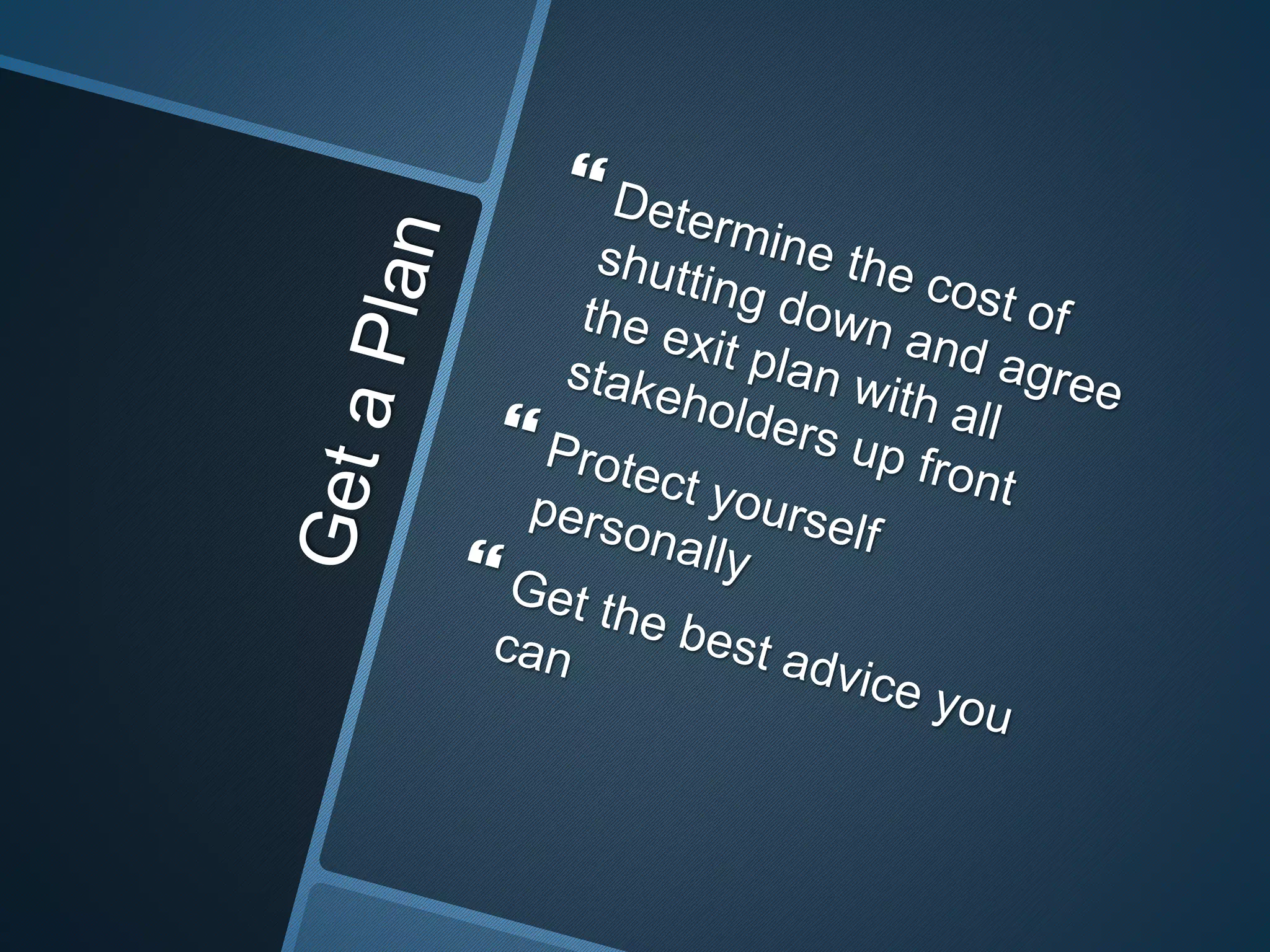 How to plan for failure as a startup?