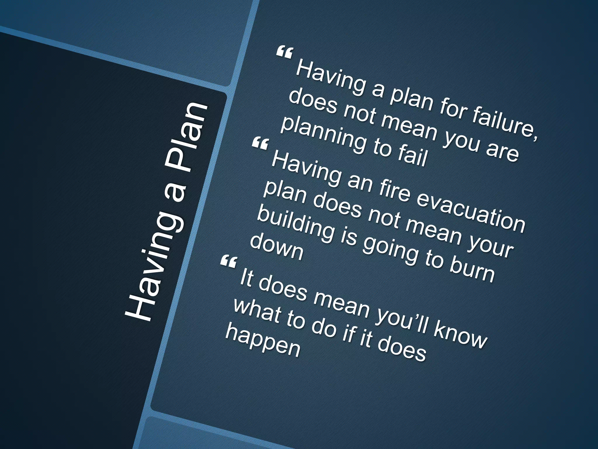 How to plan for failure as a startup?
