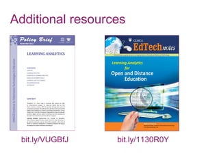 Additional resources
bit.ly/1130R0Ybit.ly/VUGBfJ
 