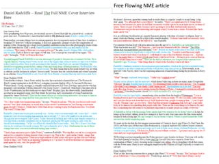 Free Flowing NME article
 