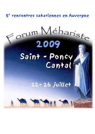 5e rencontres sahariennes en Auvergne
 