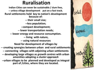 Books On Ruralisation Planning for Village development | PPTX