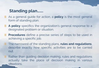 Planning Function of Management, Introduction to Management | PDF
