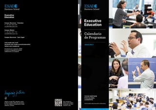Executive Education - Calendario de Programas