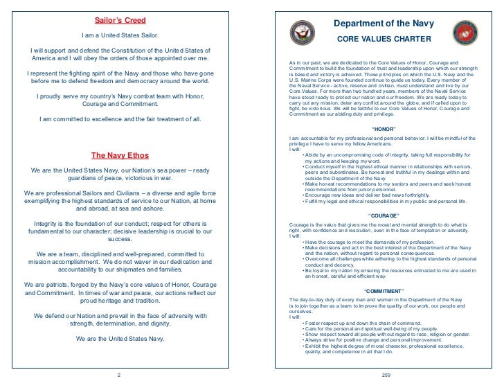 navy core values