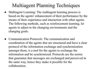 Comprehensive Overview of Hierarchical and Multiagent Planning in AI | PDF