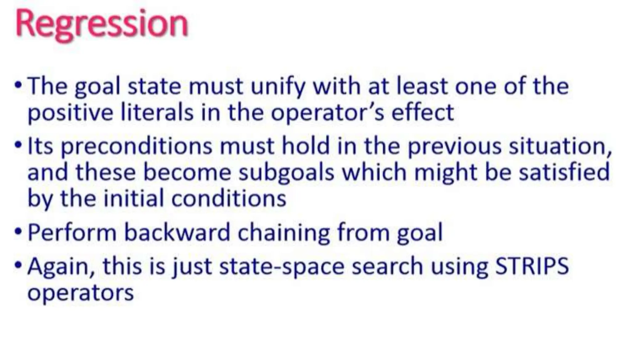 Planning in Artificial Intelligence