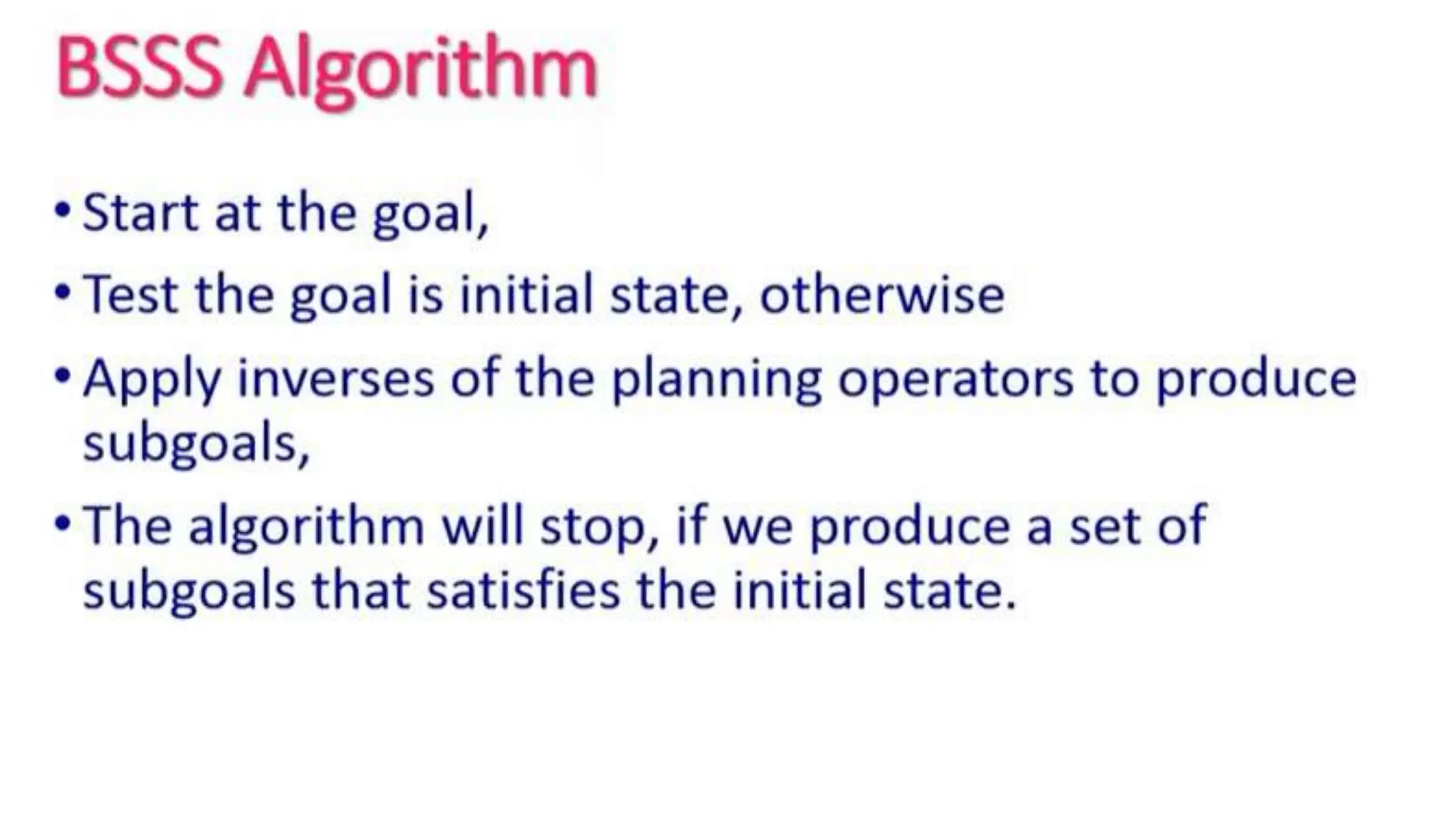 Planning in Artificial Intelligence