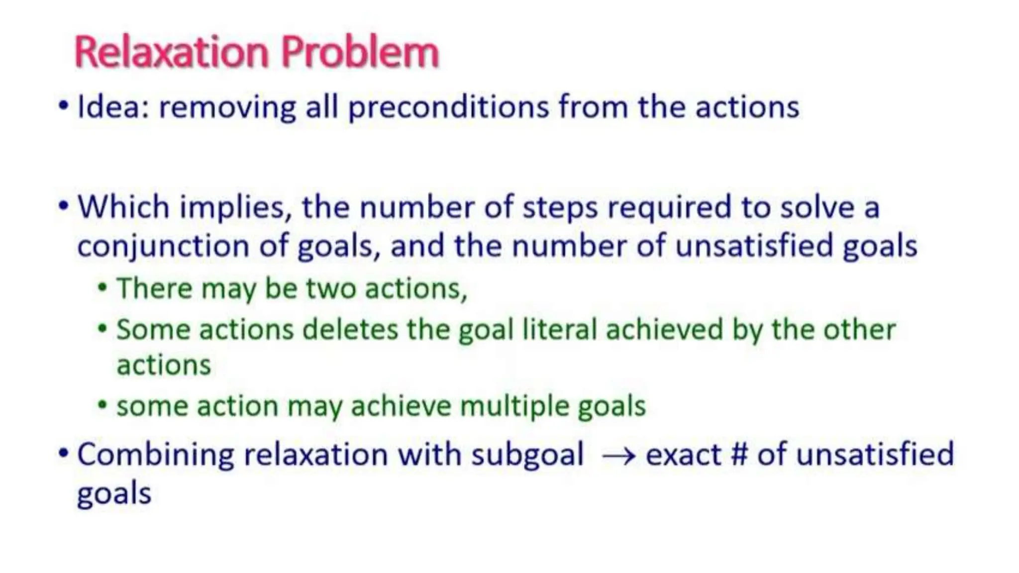 Planning in Artificial Intelligence