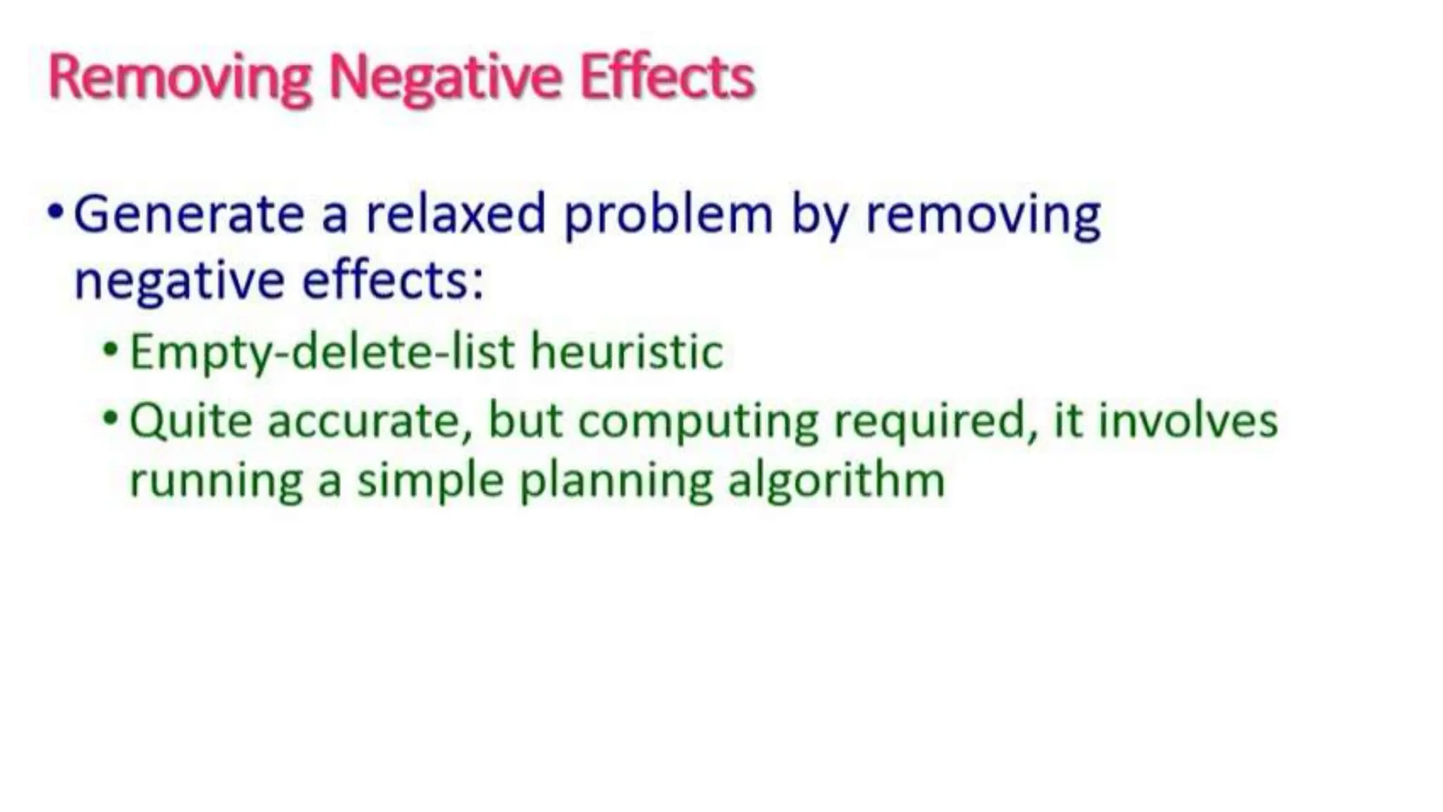 Planning in Artificial Intelligence