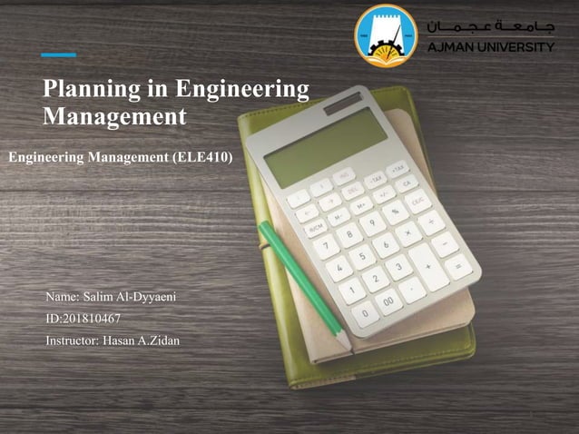 Planning in Engineering Managements.pptx