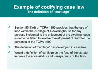 Planning law in Wales / Cyfraith Cynllunio yng Nghymru - Charles Mynors ...