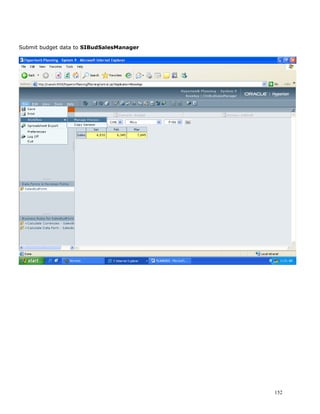 Submit budget data to SIBudSalesManager




                                          152
 
