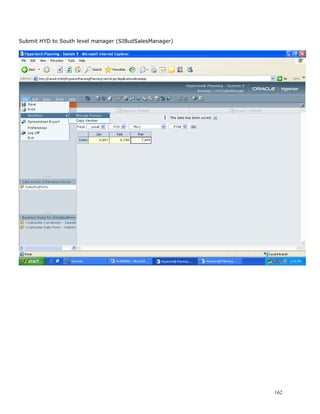 Submit HYD to South level manager (SIBudSalesManager)




                                                        162
 