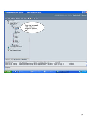BoseApp is created
with databases
Expense, Revenue,
P&L




                     50
 