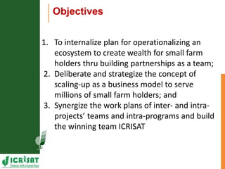 Asia Regional Program Planning Meeting- overview by Dr Suhas P Wani, Regional Director-Asia;4-5 may 2016-spw