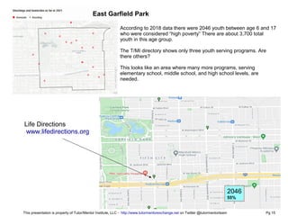 East Garfield Park
2046
55%
Life Directions
www.lifedirections.org
According to 2018 data there were 2046 youth between ag...