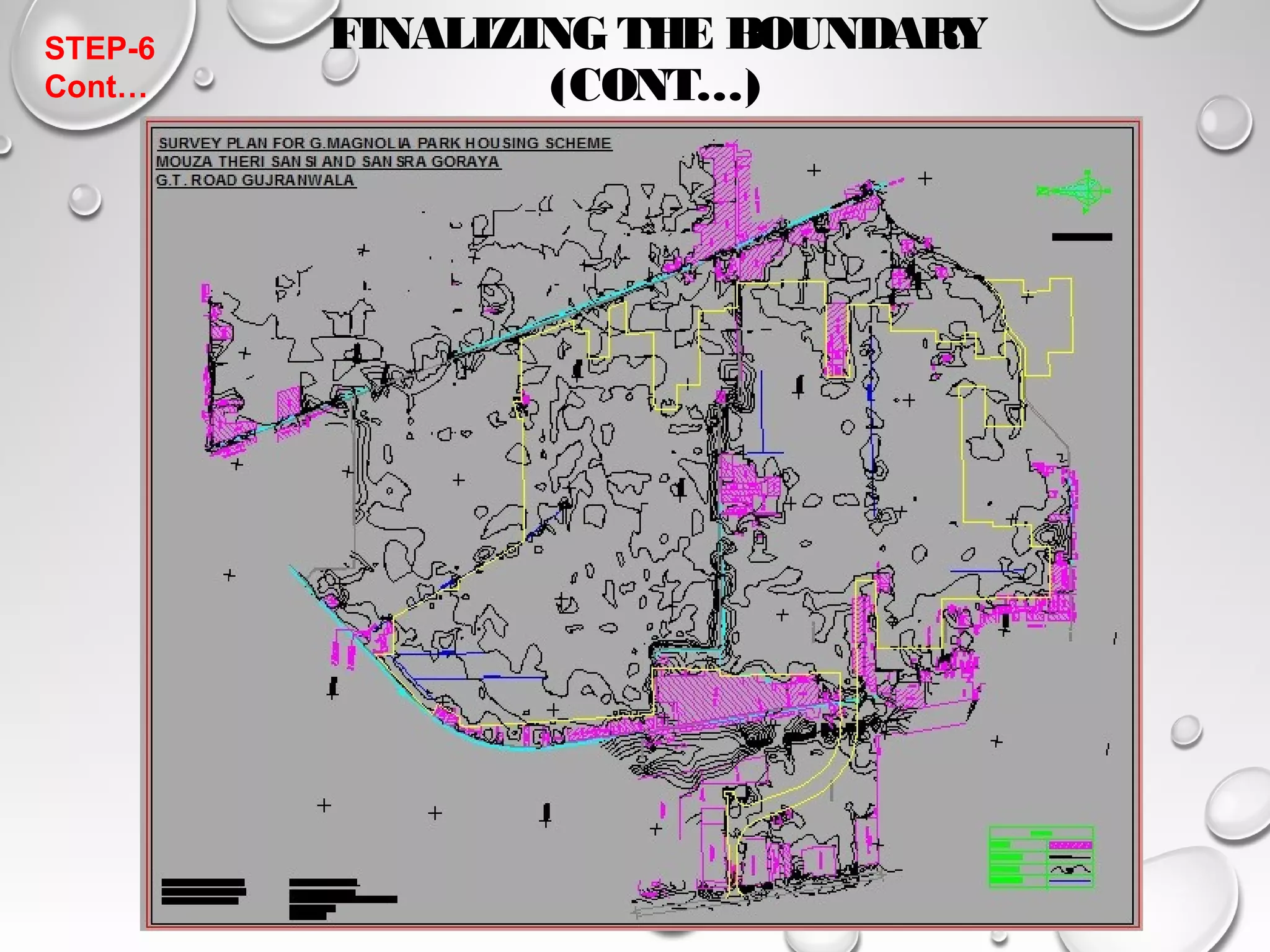 FINALIZING THE BOUNDARY 
(CONT…) 
STEP-6 
Cont… 
 