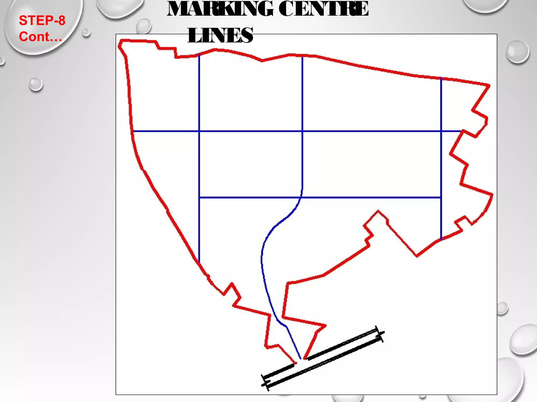 MARKING CENTRE 
LINES 
STEP-8 
Cont… 
 