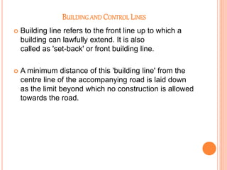 Building Line Roop Planning of residential buildings | PPTX