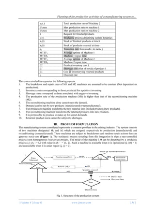 Planning of the production activities of a manufacturing system in…
| Volume 4 | Issue 6| www.ijmcer.com | 34 |
u2 (.) Tot...