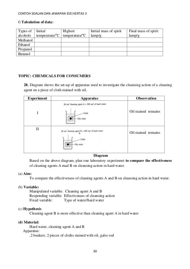 Planning paper 3