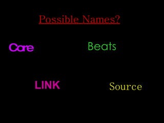 Possible Names? LINK Beats Source Core 