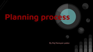 Planning process
By Raj Narayan yadav
 