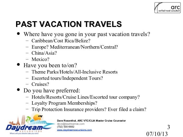 Vacation Planning Questions
