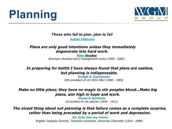 Planning Quotes