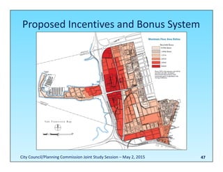 47
Proposed Incentives and Bonus System
City Council/Planning Commission Joint Study Session – May 2, 2015
 