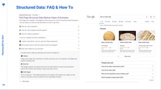5353
PlanningSEOfor2021
Structured Data: FAQ & How To
 