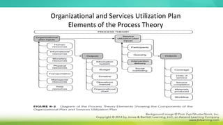 Organizational and Services Utilization Plan
Elements of the Process Theory
 