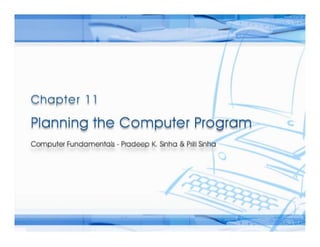 Planning the Computer Program (Pls. refer to the original document for clearer & better version, see description below)