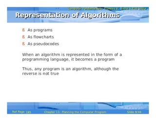 Planning the Computer Program (Pls. refer to the original document for clearer & better version, see description below)