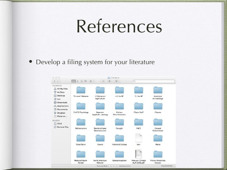 Dissertation filing system