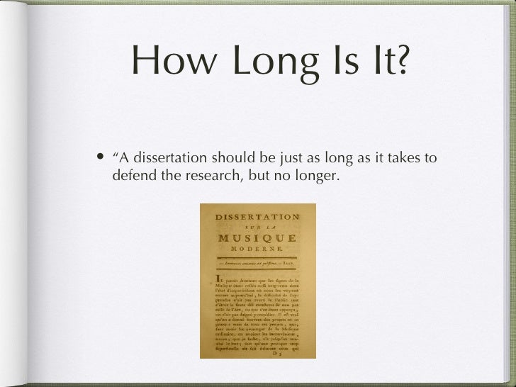 Writing dissertation how long