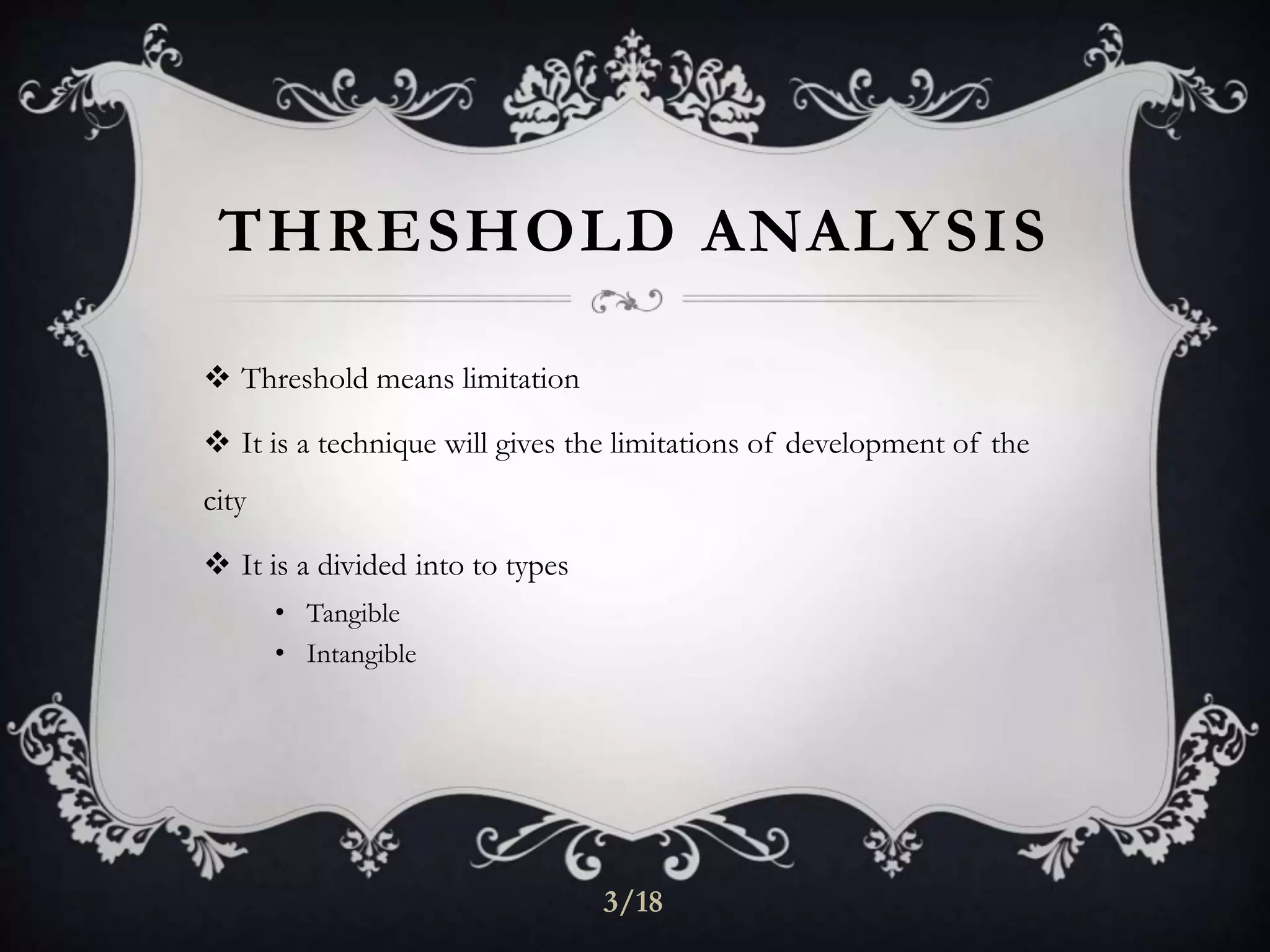 Threshold and Multivariate Analysis