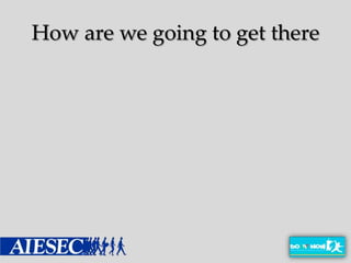 How are we going to get there
 